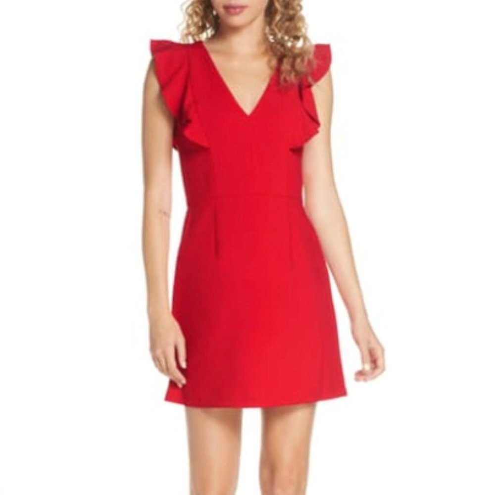 French Connection Whisper Ruffle Minidress